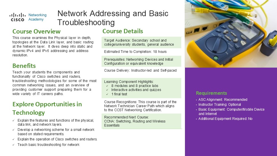Networking Addressing and Basic Troubleshooting