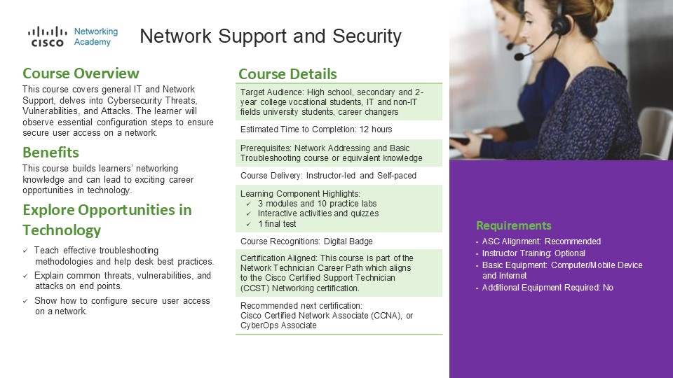 Network Support and Security