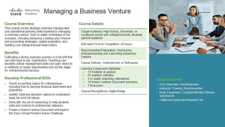 Managing a Business Venture